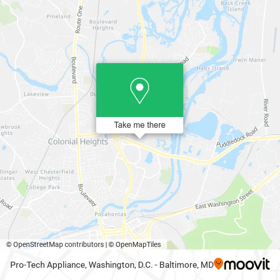 Pro-Tech Appliance map