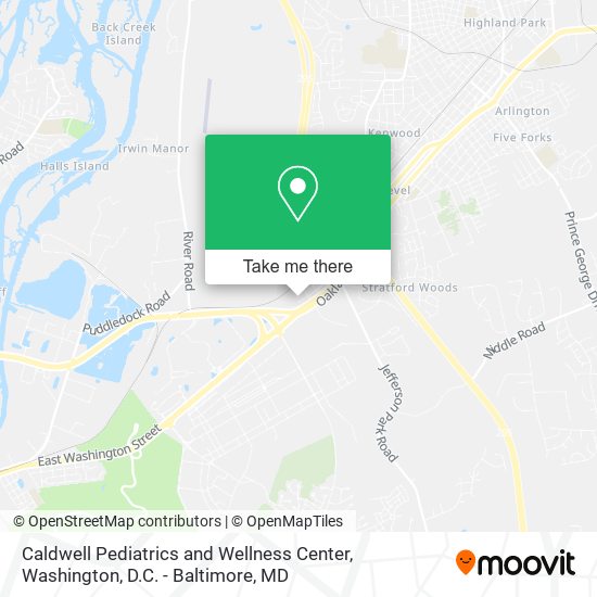 Caldwell Pediatrics and Wellness Center map