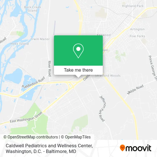 Caldwell Pediatrics and Wellness Center map