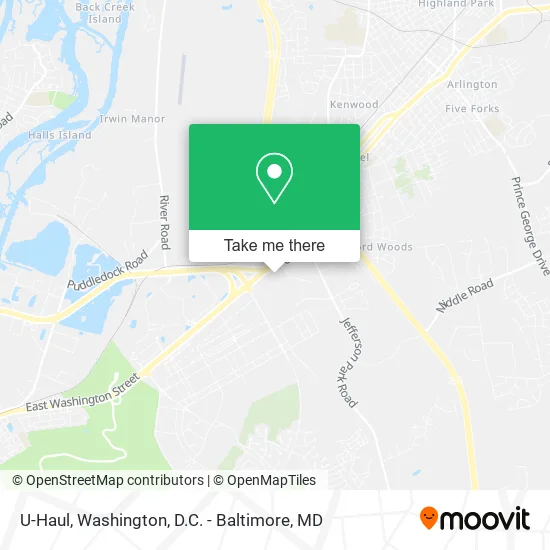 U-Haul map
