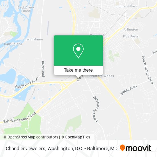 Chandler Jewelers map
