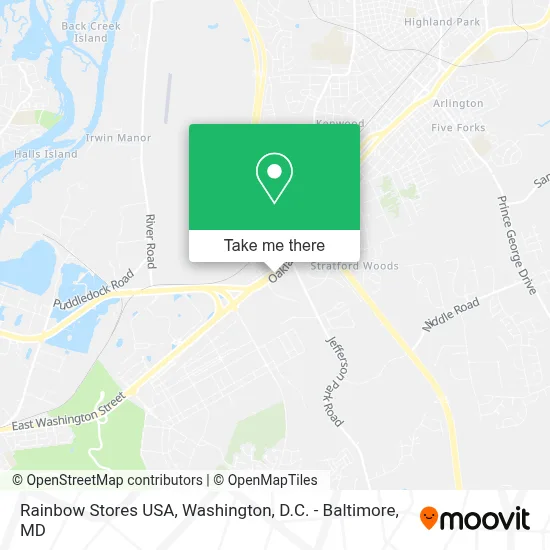 Rainbow Stores USA map