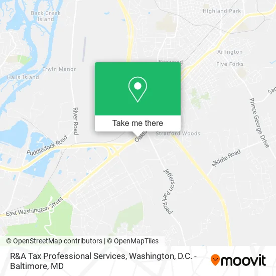 R&A Tax Professional Services map
