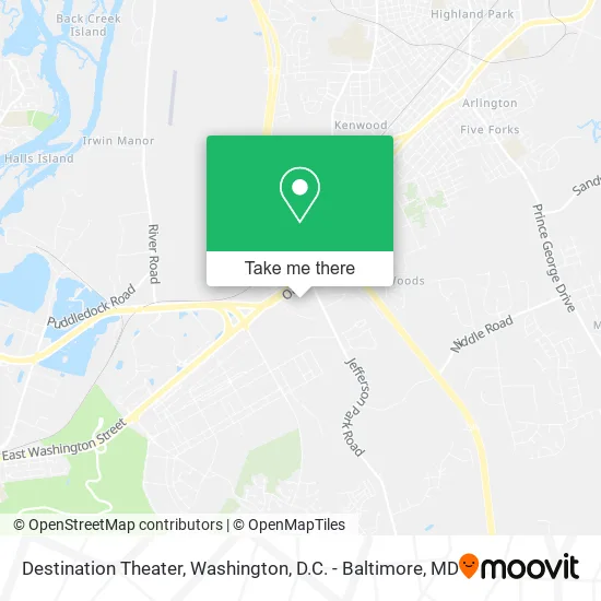 Destination Theater map