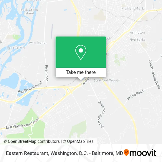 Eastern Restaurant map
