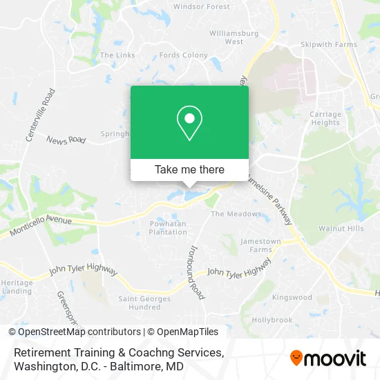 Retirement Training & Coachng Services map