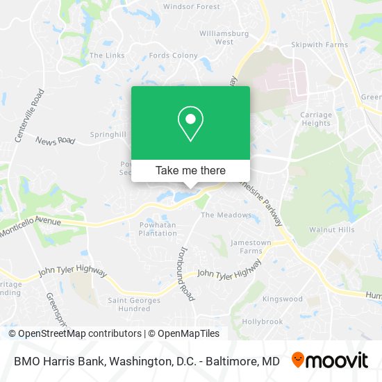 BMO Harris Bank map