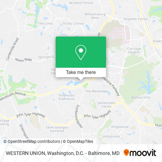Mapa de WESTERN UNION