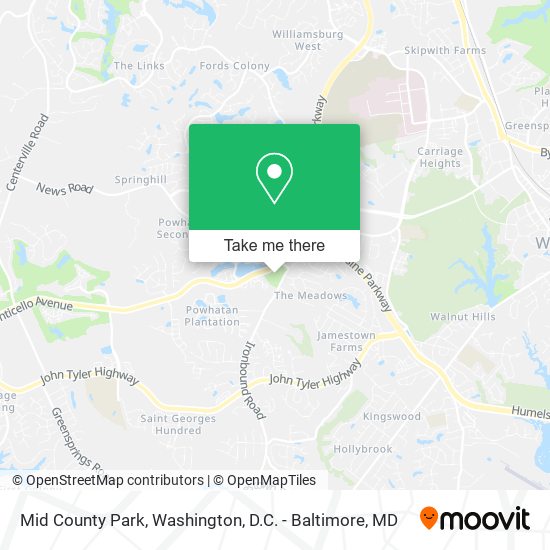 Mid County Park map