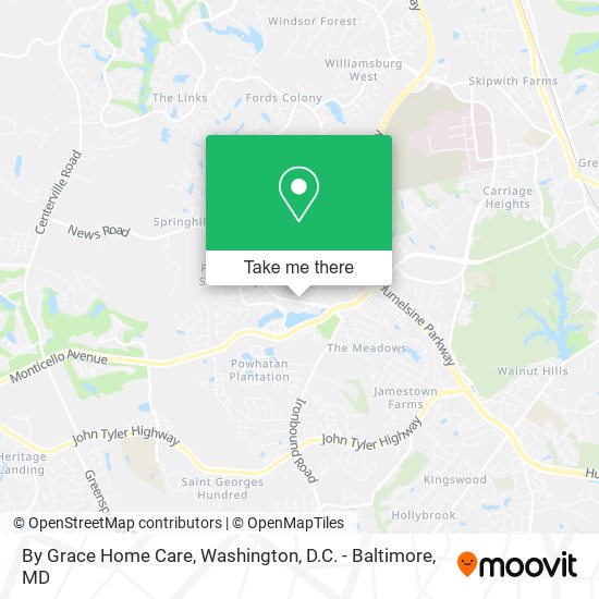 By Grace Home Care map