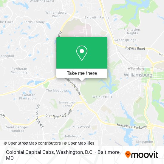 Mapa de Colonial Capital Cabs