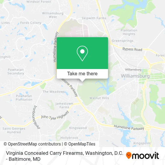 Virginia Concealed Carry Firearms map