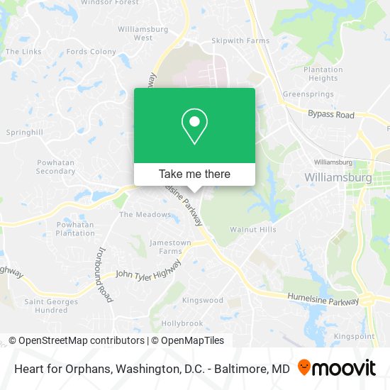 Heart for Orphans map