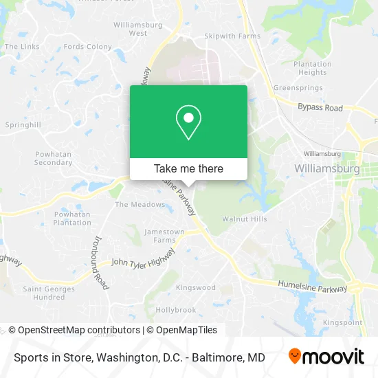 Sports in Store map