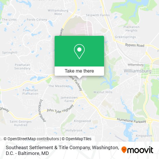Southeast Settlement & Title Company map
