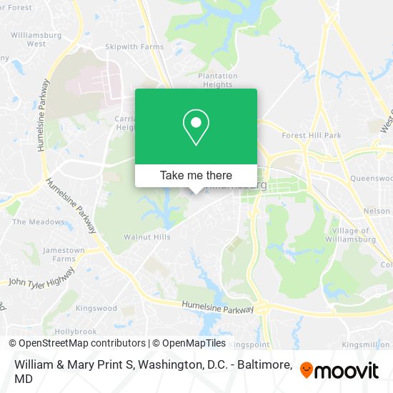 Mapa de William & Mary Print S