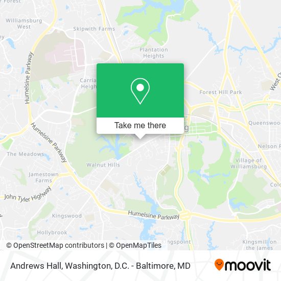 Andrews Hall map