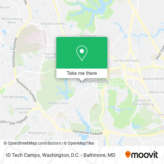 ID Tech Camps map