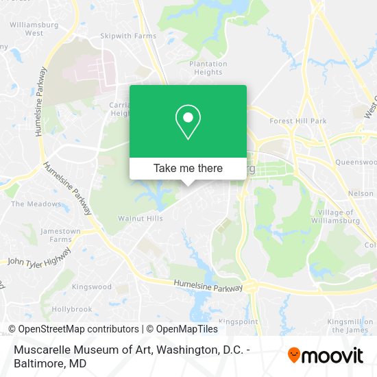 Muscarelle Museum of Art map