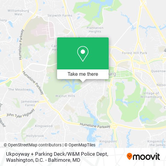 Ukpoyway + Parking Deck / W&M Police Dept map