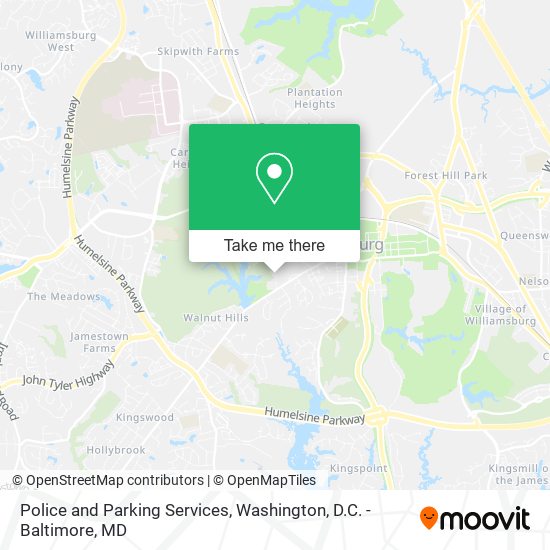 Mapa de Police and Parking Services