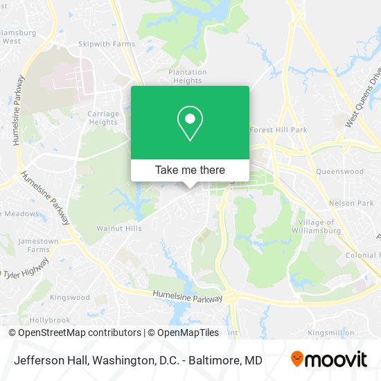 Jefferson Hall map