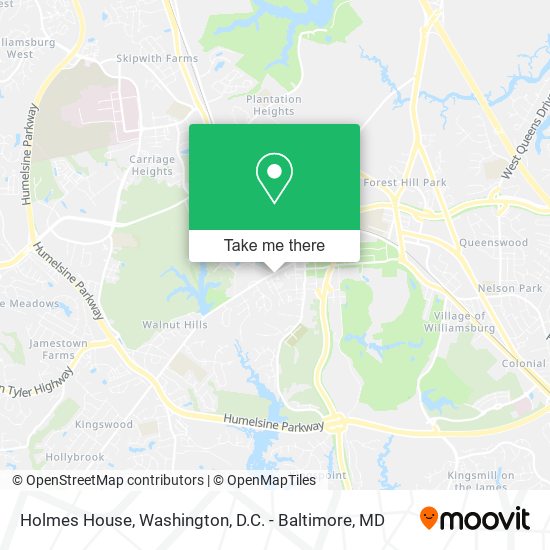 Holmes House map