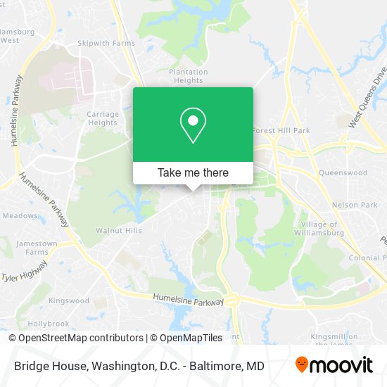 Mapa de Bridge House