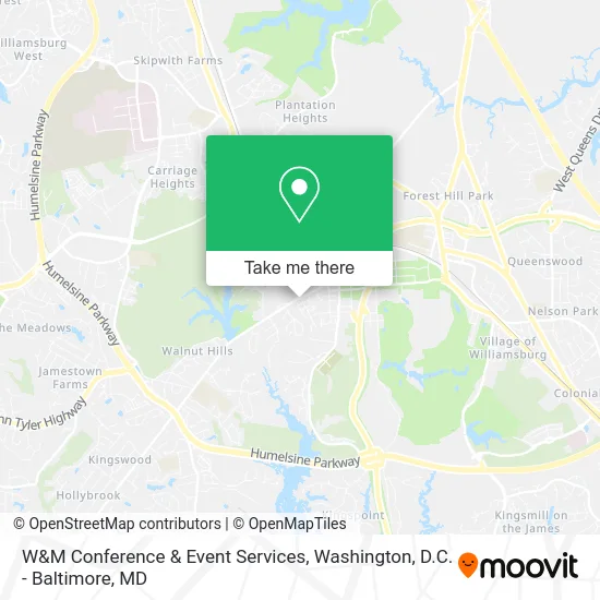 W&M Conference & Event Services map