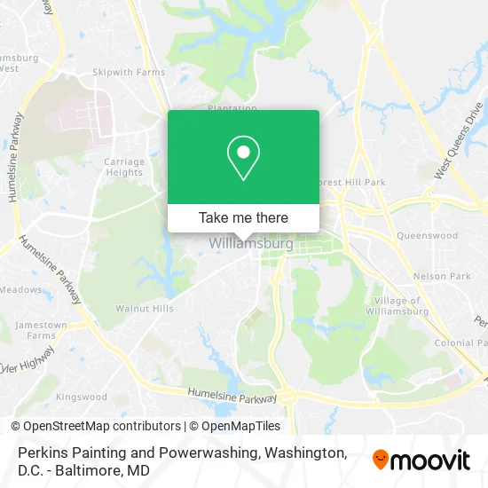 Perkins Painting and Powerwashing map