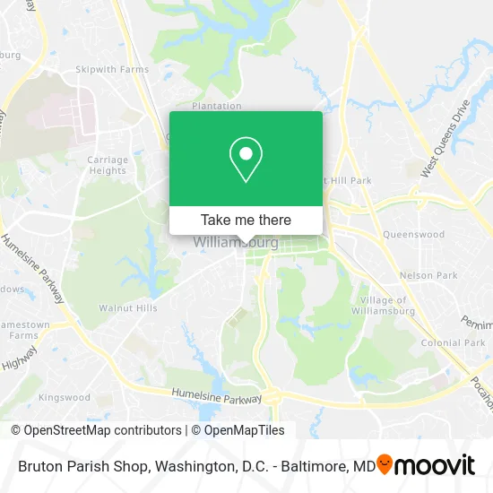 Bruton Parish Shop map