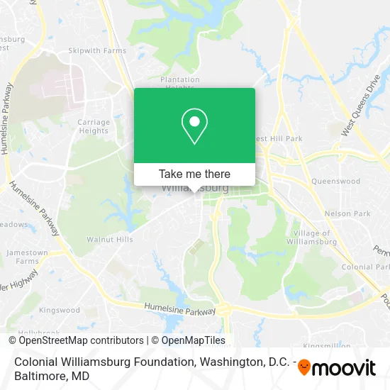 Colonial Williamsburg Foundation map