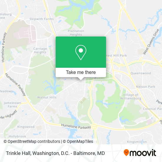 Trinkle Hall map
