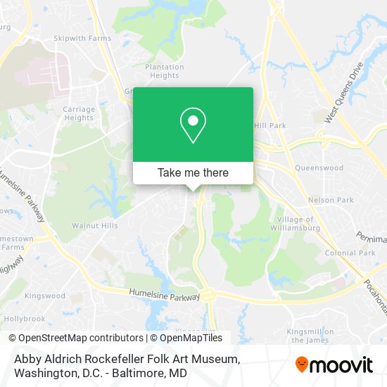 Abby Aldrich Rockefeller Folk Art Museum map