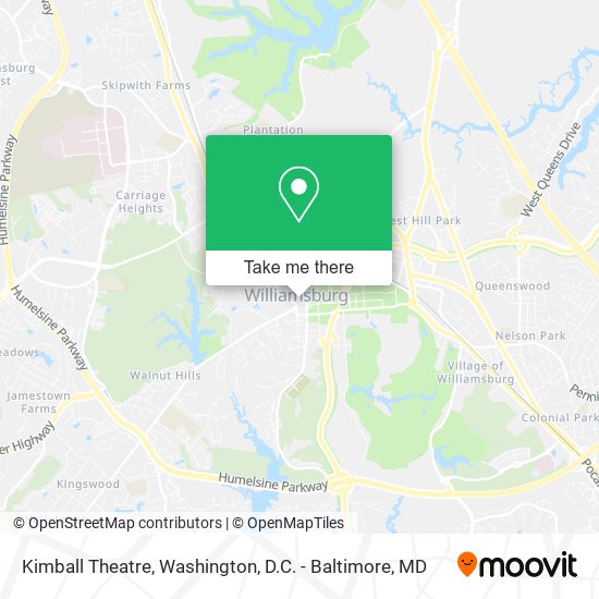 Kimball Theatre map