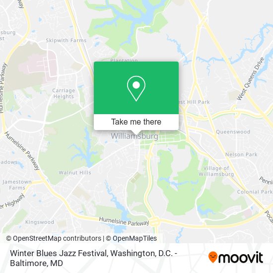 Mapa de Winter Blues Jazz Festival