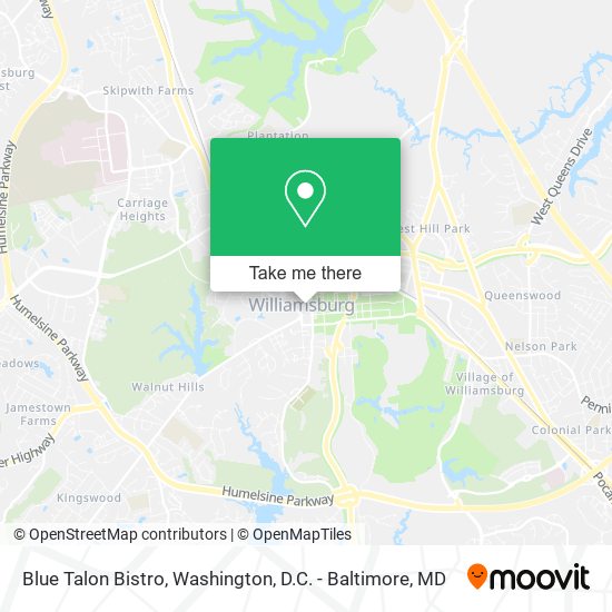 Blue Talon Bistro map