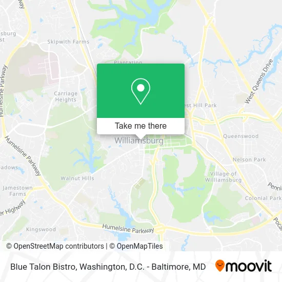 Blue Talon Bistro map