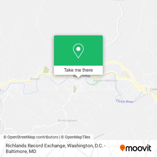 Richlands Record Exchange map