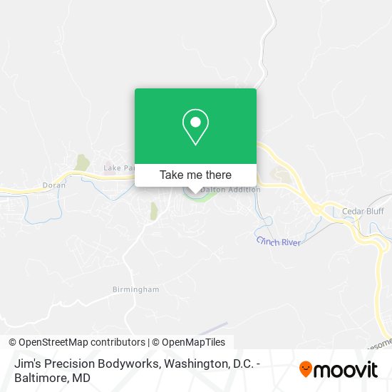 Mapa de Jim's Precision Bodyworks