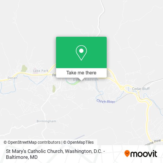 St Mary's Catholic Church map
