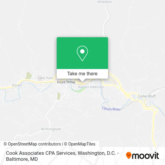 Cook Associates CPA Services map