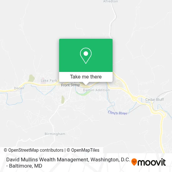 David Mullins Wealth Management map