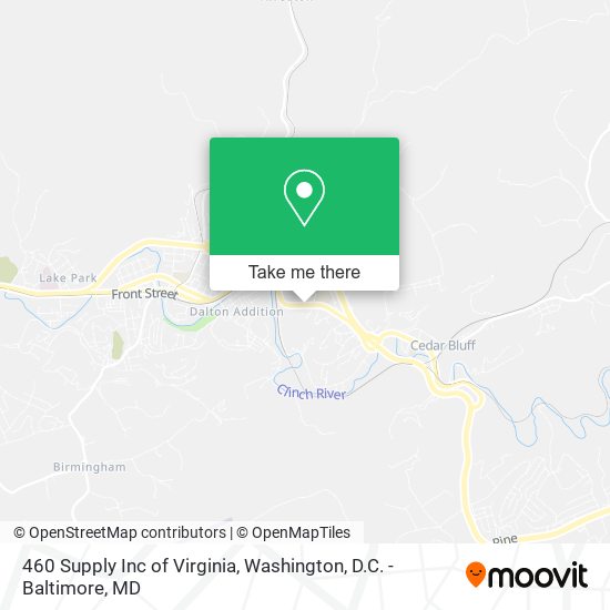 460 Supply Inc of Virginia map