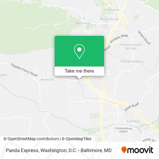 Panda Express map