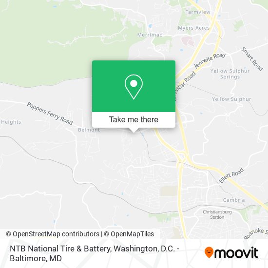 NTB National Tire & Battery map