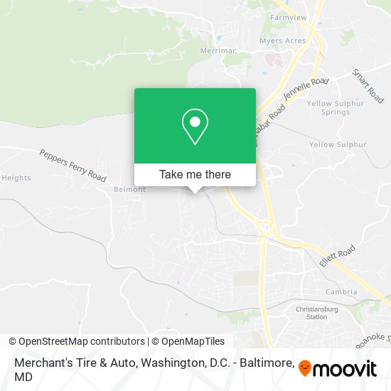 Merchant's Tire & Auto map