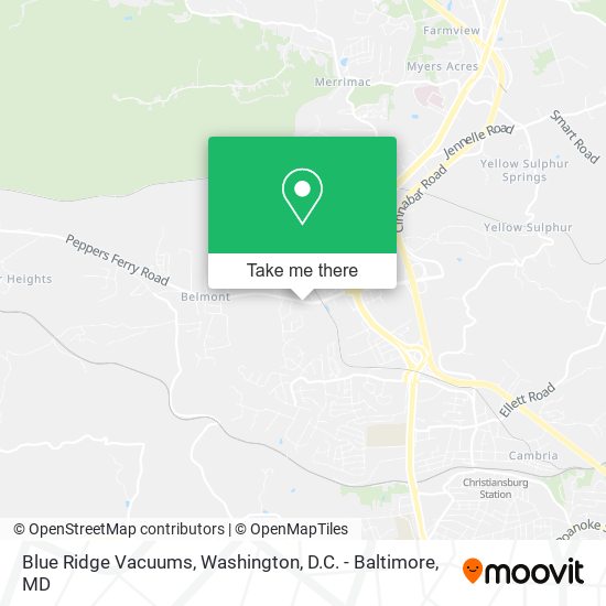 Blue Ridge Vacuums map