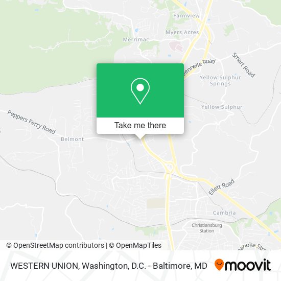 Mapa de WESTERN UNION