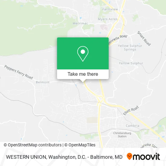 WESTERN UNION map
